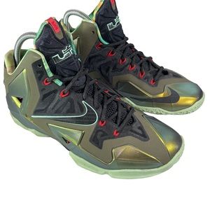 New Nike LeBron Black and Green Sneakers for style